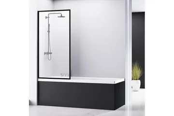 Badkarsvägg Bathlife Svart - Hus & oppussing - Kjøkken & bad - Baderom - Badekar