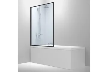 Badkarsvägg Bathlife Svart - Hus & oppussing - Kjøkken & bad - Baderom - Badekar
