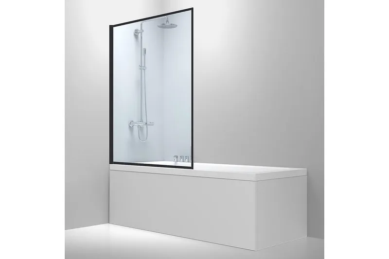Badkarsvägg Bathlife Svart - Hus & oppussing - Kjøkken & bad - Baderom - Badekar