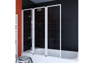 Knutby Badekarvegg 125x143 cm - hvit - Hus & oppussing - Kjøkken & bad - Baderom - Dusjer