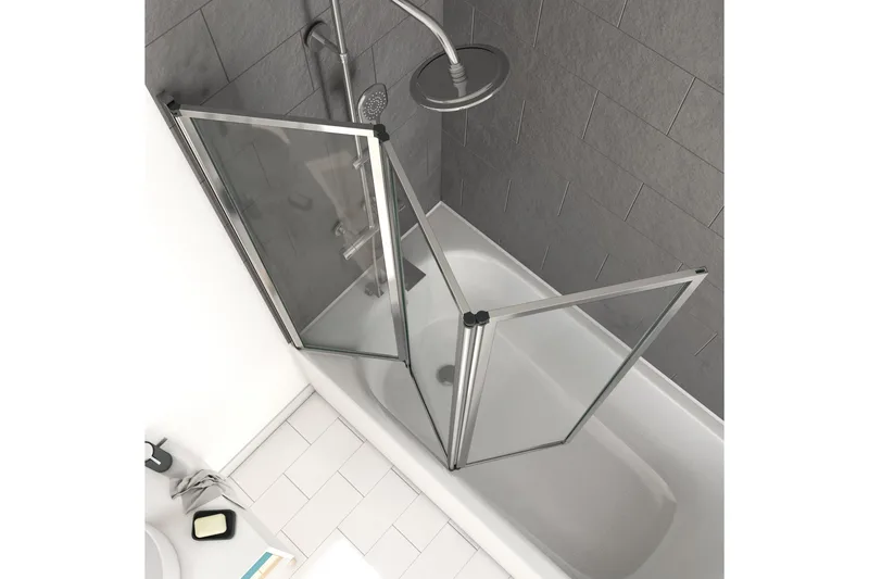 Knutby Badekarvegg 125x143 cm - Sølv - Hus & oppussing - Kjøkken & bad - Baderom - Badekar