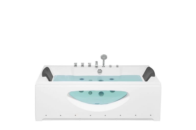 Badekar med LED 180 x 80 cm Hvit HAWES - Hvit - Hus & oppussing - Kjøkken & bad - Baderom - Badekar