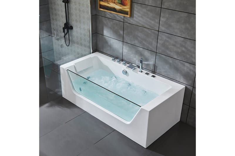 Boblebad med Glassfront BK-019 - Hus & oppussing - Kjøkken & bad - Baderom - Badekar