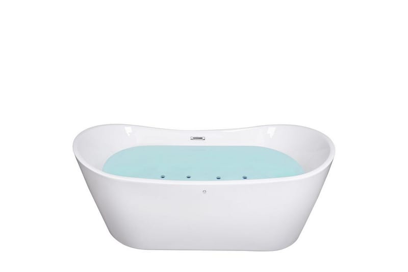 Boblebadekar frittstående hvit ANTIGUA - Hvit - Hus & oppussing - Kjøkken & bad - Baderom - Badekar - Boblebad og massasjebadekar