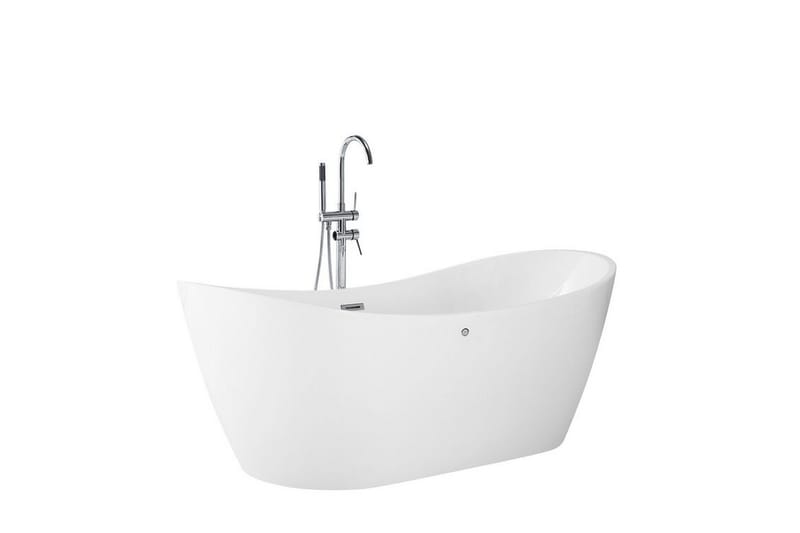 Boblebadekar frittstående hvit ANTIGUA - Hvit - Hus & oppussing - Kjøkken & bad - Baderom - Badekar - Boblebad og massasjebadekar