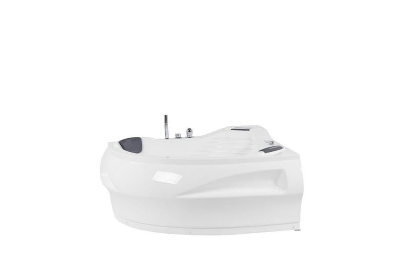 Fuenfria Bobbelbadekar Hjørne 145 cm med LED-belysning - Hvit - Hus & oppussing - Kjøkken & bad - Baderom - Badekar