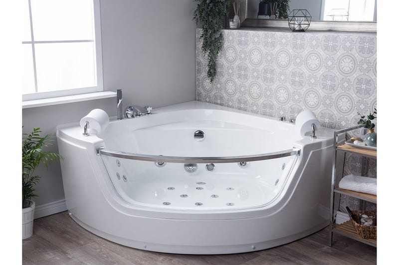 Mangle Boblekar 192 cm - Hvit - Hus & oppussing - Kjøkken & bad - Baderom - Badekar
