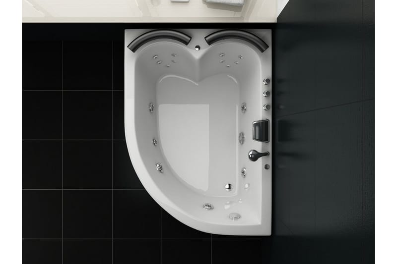 Paradiso Boblebadekar 155 cm - Hvit - Hus & oppussing - Kjøkken & bad - Baderom - Badekar