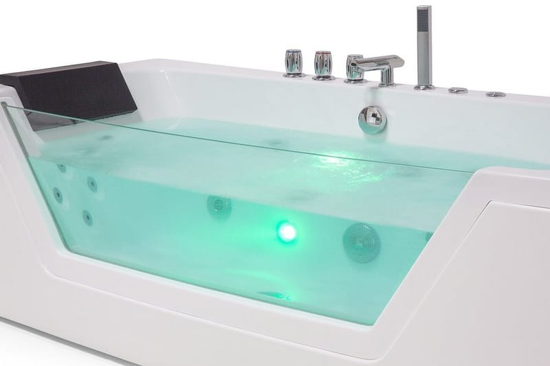 Samana Boblebad 174 cm - Hvit - Hus & oppussing - Kjøkken & bad - Baderom - Badekar - Boblebad og massasjebadekar