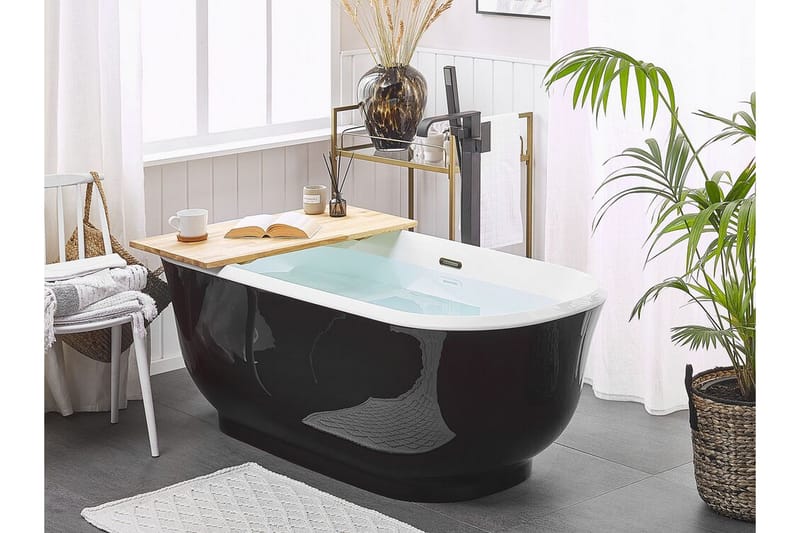 Castoro Badekar 170 cm Frittstående - Svart - Frittstående badekar