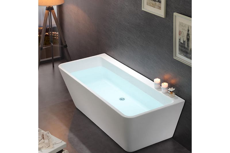 Andrum Badekar 170 cm - Hvit - Frittstående badekar