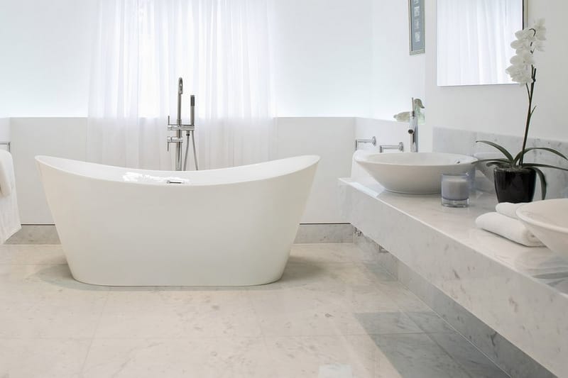Antigua Badekar 170 cm - Hvit - Frittstående badekar