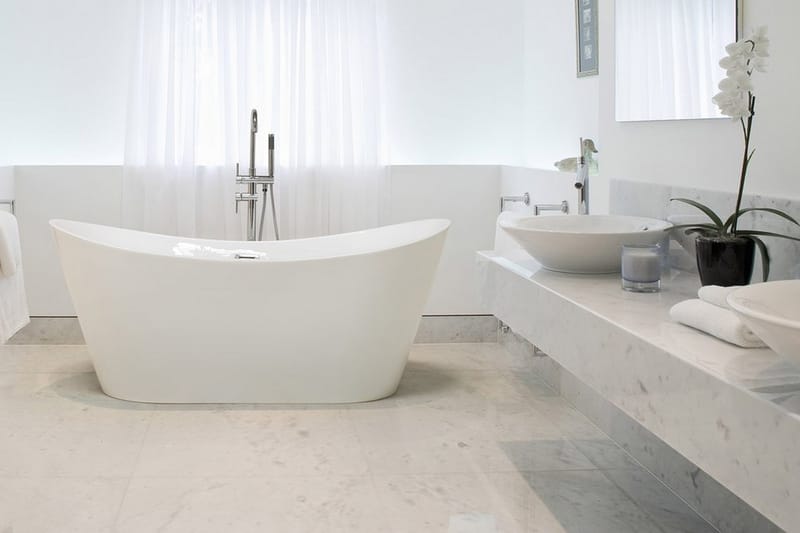 Antigua Badekar 170 cm - Hvit - Hus & oppussing - Kjøkken & bad - Baderom - Badekar - Frittstående badekar