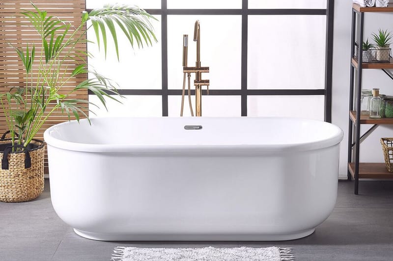 Attsjö Badekar Frittstående - Hvit - Hus & oppussing - Kjøkken & bad - Baderom - Badekar - Frittstående badekar