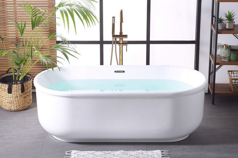 Attsjö Badekar Frittstående - Hvit - Hus & oppussing - Kjøkken & bad - Baderom - Badekar - Frittstående badekar