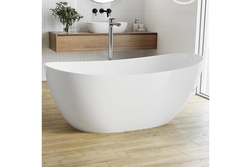 Badekar Bathlife Fri 158 - Hvit - Frittstående badekar