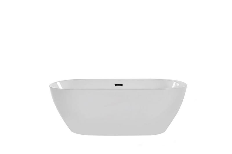 Badekar frittstående 160 cm Hvit NEVIS - Hvit - Hus & oppussing - Kjøkken & bad - Baderom - Badekar