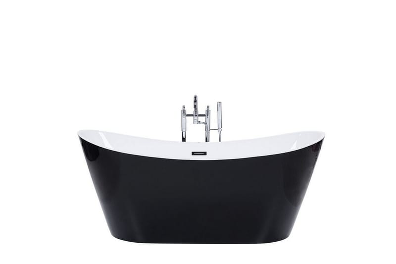 Badekar frittstående 180 cm svart ANTIGUA - Svart - Hus & oppussing - Kjøkken & bad - Baderom - Badekar