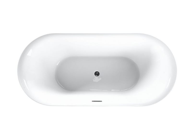 Badkar frittstående 150 cm hvit CARRERA - Hvit - Hus & oppussing - Kjøkken & bad - Baderom - Badekar