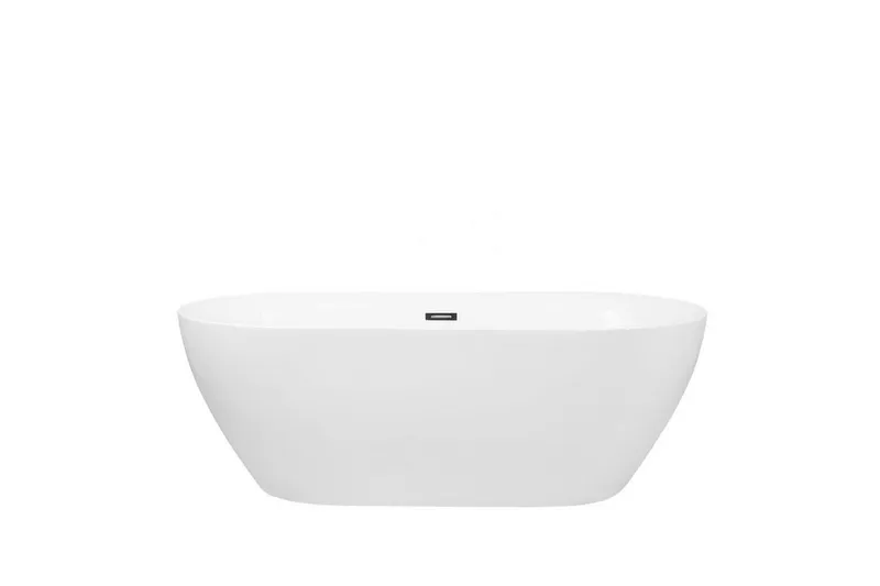 Badkar frittstående 150 cm hvit CARRERA - Hvit - Hus & oppussing - Kjøkken & bad - Baderom - Badekar - Frittstående badekar