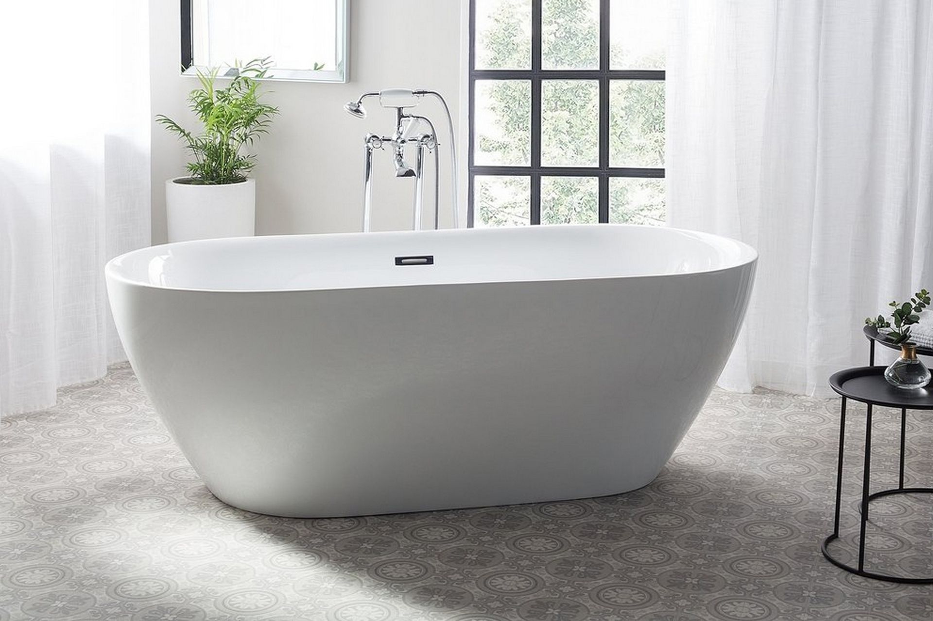 Carrera Badekar 170 cm - Hvit - Hus & oppussing - Kjøkken & bad - Baderom - Badekar