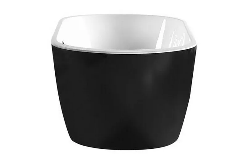 Frittstående badekar 170 x 80 cm oval svart NEVIS - Svart - Hus & oppussing - Kjøkken & bad - Baderom - Badekar - Frittstående badekar