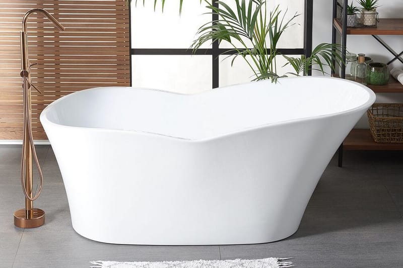 Hiddenlak Badekar Frittstående - Hvit - Hus & oppussing - Kjøkken & bad - Baderom - Badekar - Frittstående badekar