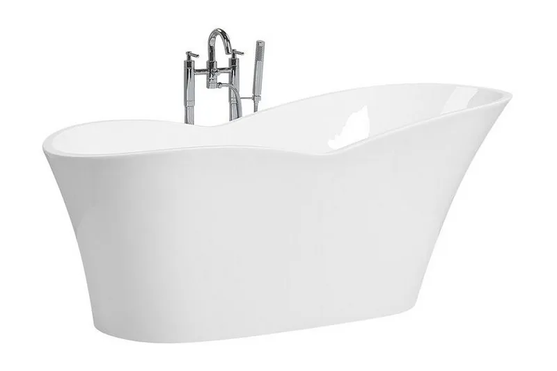 Hiddenlak Badekar Frittstående - Hvit - Hus & oppussing - Kjøkken & bad - Baderom - Badekar - Frittstående badekar