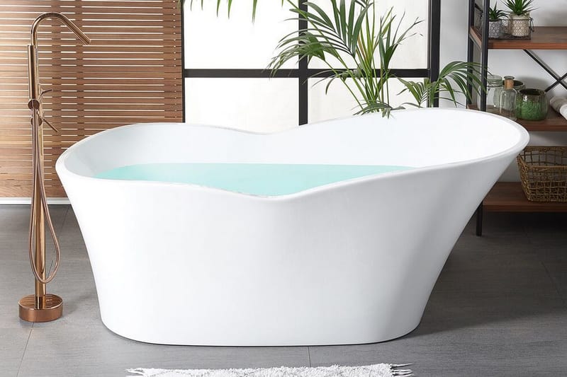 Hiddenlak Badekar Frittstående - Hvit - Hus & oppussing - Kjøkken & bad - Baderom - Badekar - Frittstående badekar