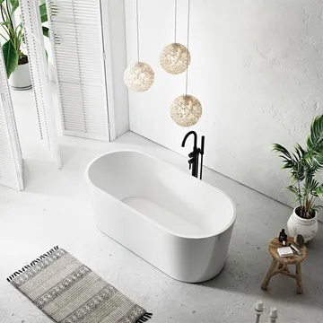 Ideal Badekar Bathlife Frittstående rundt - Hus & oppussing - Kjøkken & bad - Baderom - Badekar - Frittstående badekar