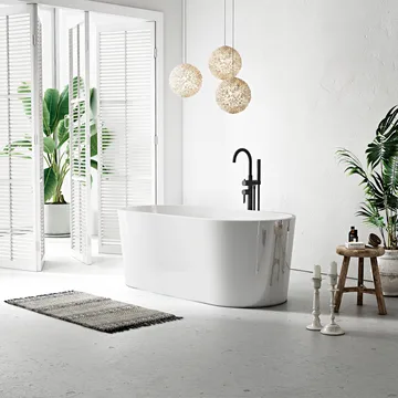 Ideal Badekar Bathlife Frittstående rundt - Hus & oppussing - Kjøkken & bad - Baderom - Badekar - Frittstående badekar
