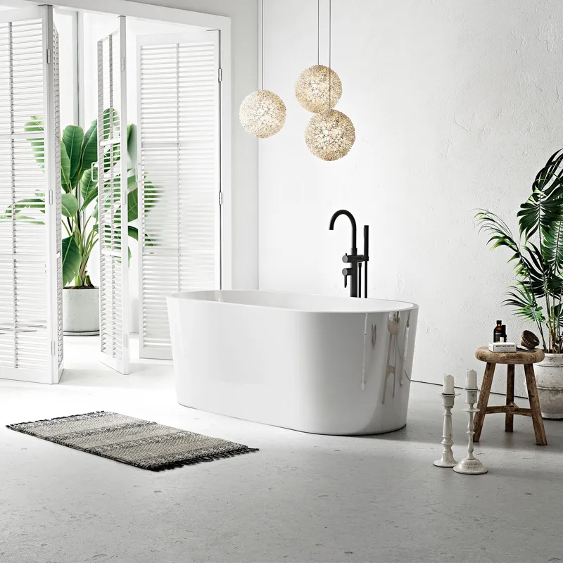 Ideal Badekar Bathlife Frittstående rundt