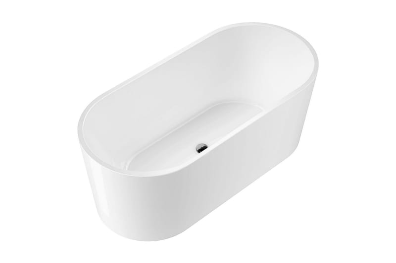 Ideal Badekar Frittstående Rund - Hvit - Hus & oppussing - Kjøkken & bad - Baderom - Badekar