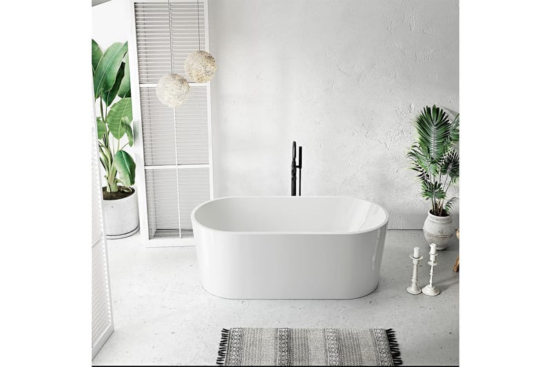 Ideal Badekar Frittstående Rund - Hvit - Hus & oppussing - Kjøkken & bad - Baderom - Badekar