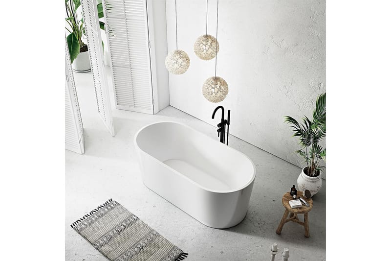Ideal Badekar Frittstående Rund - Hvit - Hus & oppussing - Kjøkken & bad - Baderom - Badekar