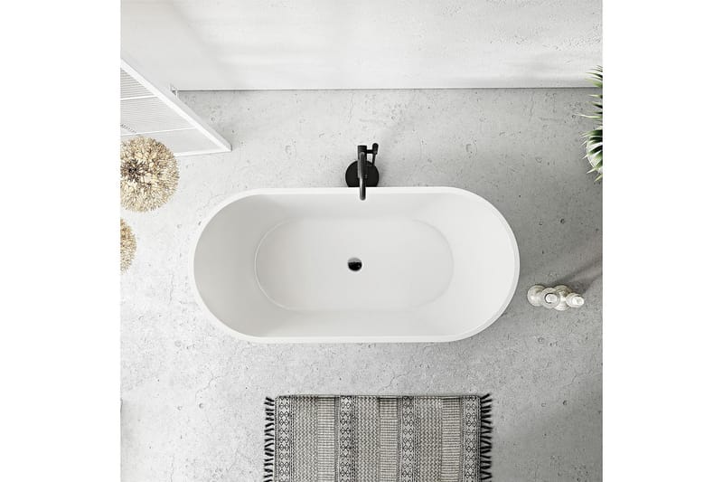 Ideal Badekar Frittstående Rund - Hvit - Hus & oppussing - Kjøkken & bad - Baderom - Badekar