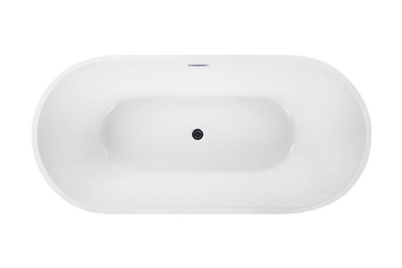 Mirantes Badekar Frittstående - Hvit - Hus & oppussing - Kjøkken & bad - Baderom - Badekar - Frittstående badekar