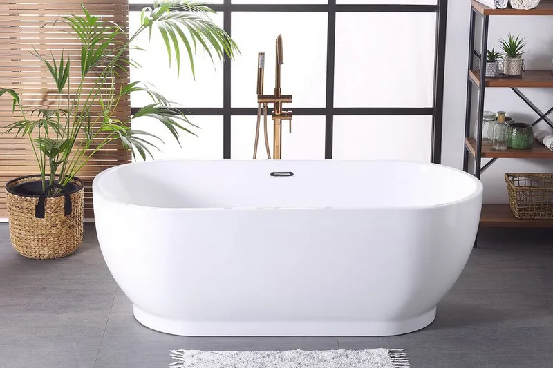 Mirantes Badekar Frittstående - Hvit - Hus & oppussing - Kjøkken & bad - Baderom - Badekar - Frittstående badekar