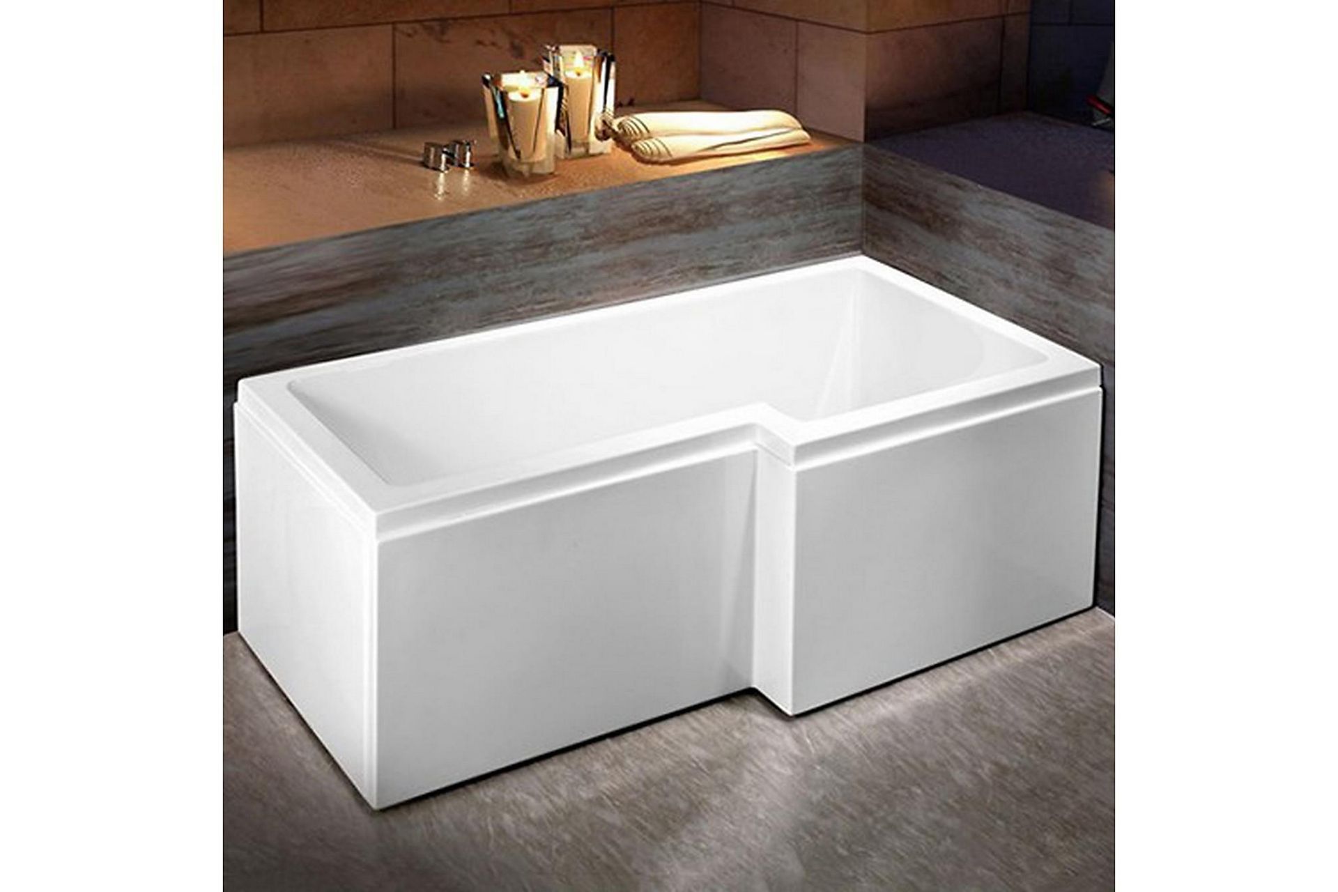 Badekar Behag 150cm - Hvit - Hus & oppussing - Kjøkken & bad - Baderom - Badekar