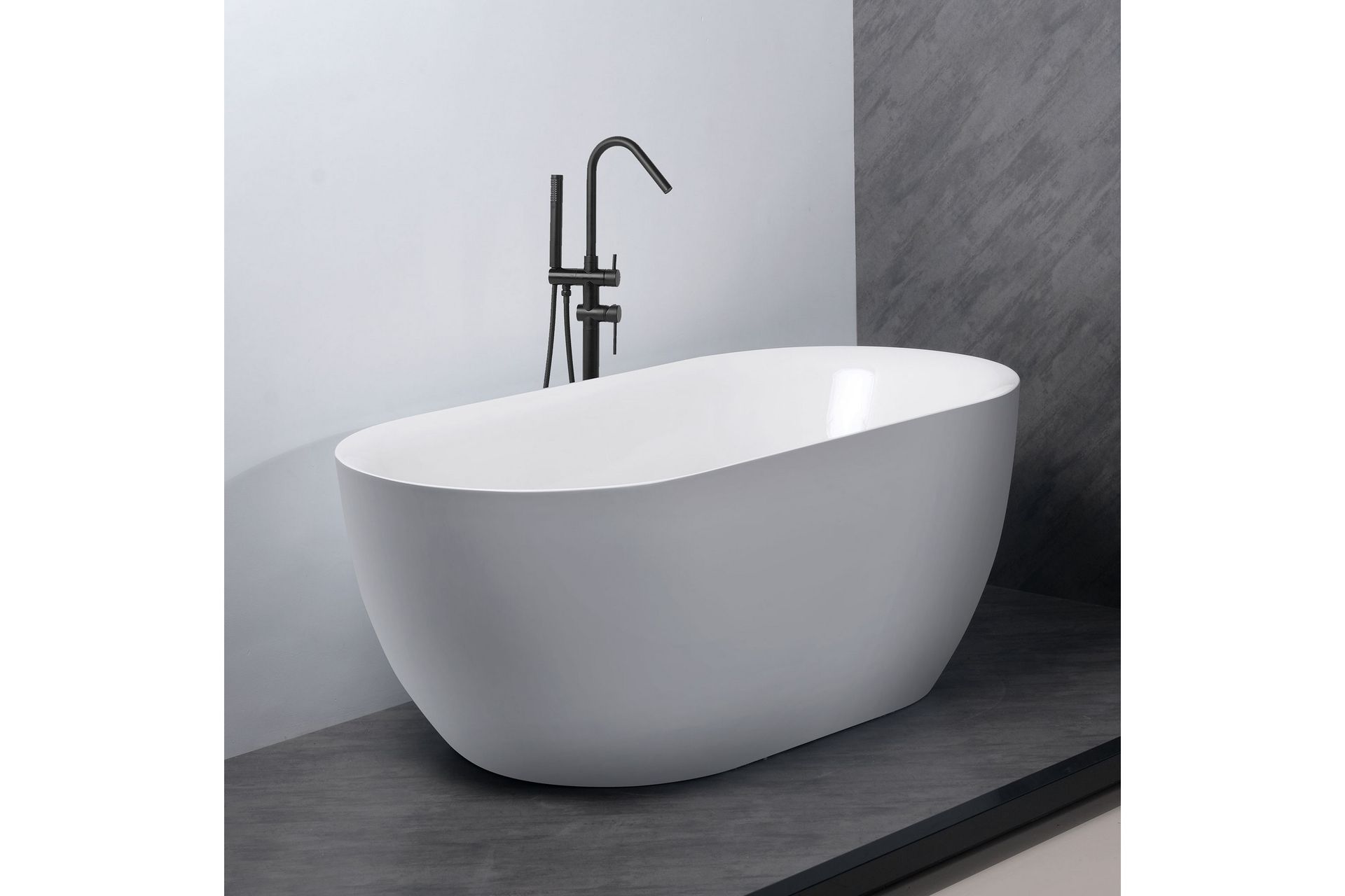 Lykke Badekar Arctic Deluxe 150x75x58 cm - Hvit - Hus & oppussing - Kjøkken & bad - Baderom - Badekar