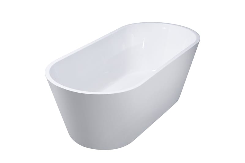 Lykke Badekar Polar Deluxe 160x75x58 cm - Hvit - Hus & oppussing - Kjøkken & bad - Baderom - Badekar