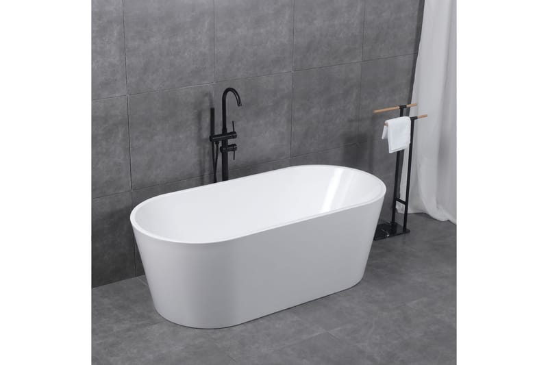 Lykke Badekar Polar Deluxe 160x75x58 cm - Hvit - Hus & oppussing - Kjøkken & bad - Baderom - Badekar