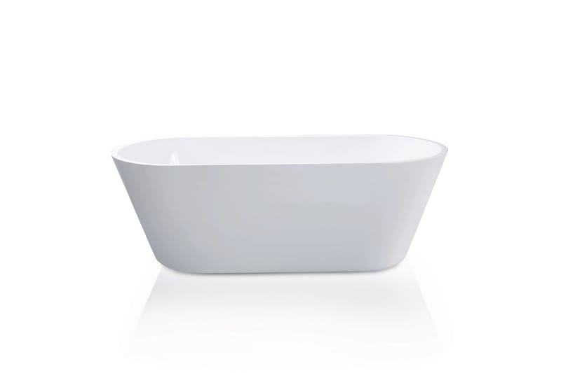 Lykke Badekar Polar Deluxe 160x75x58 cm - Hvit - Hus & oppussing - Kjøkken & bad - Baderom - Badekar