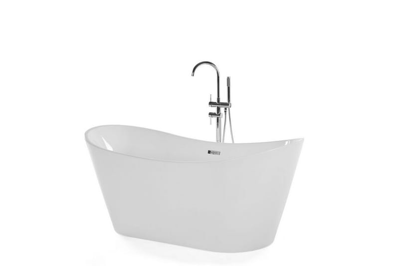 Menailo Badekar Frittstående 180 cm - Hvit - Frittstående badekar