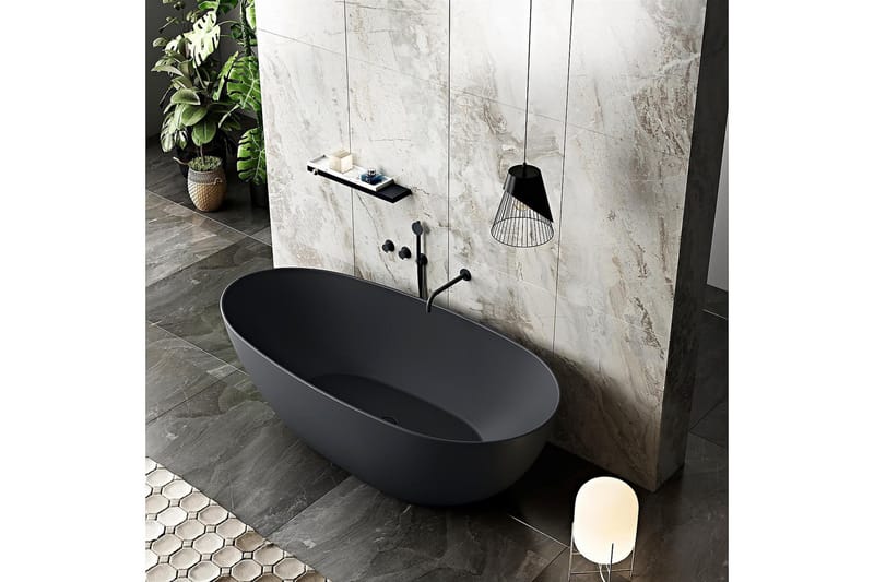 Badkar Bathlife Svart - Hus & oppussing - Kjøkken & bad - Baderom - Badekar