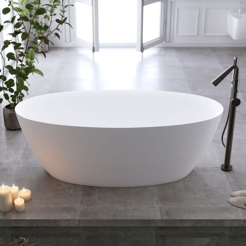 Bathlife Sund Sittebadekar 170 cm - Matt hvit - Hus & oppussing - Kjøkken & bad - Baderom - Badekar