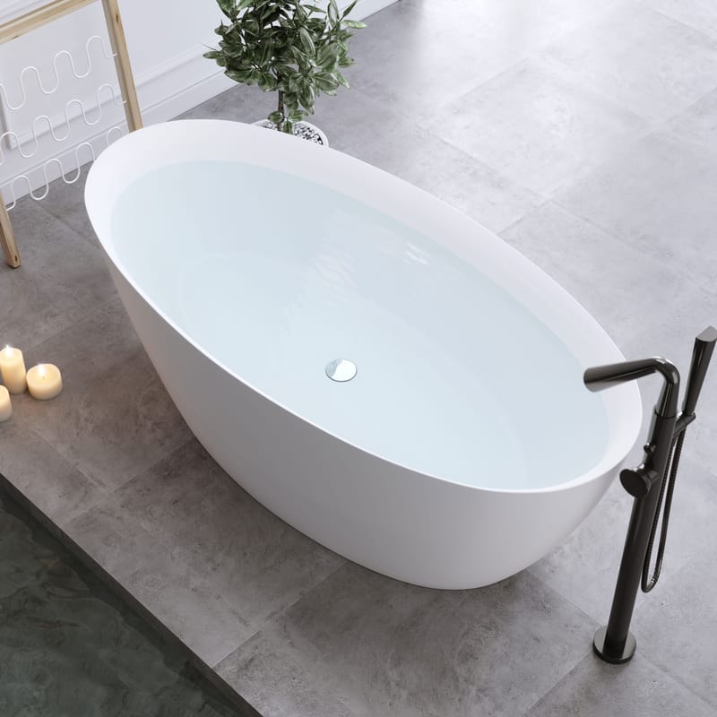 Bathlife Sund Sittebadekar 170 cm - Matt hvit - Hus & oppussing - Kjøkken & bad - Baderom - Badekar