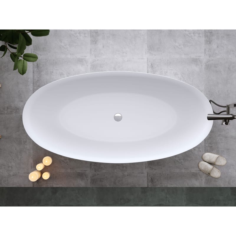 Bathlife Sund Sittebadekar 170 cm - Matt hvit - Hus & oppussing - Kjøkken & bad - Baderom - Badekar
