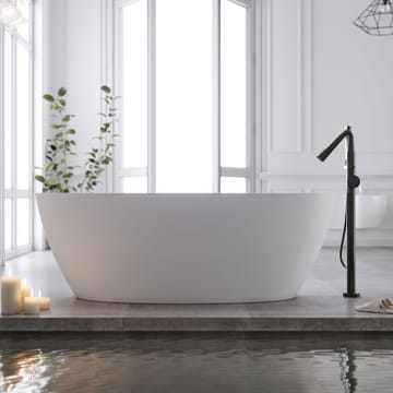 Bathlife Sund Sittebadekar 170 cm - Matt hvit - Hus & oppussing - Kjøkken & bad - Baderom - Badekar