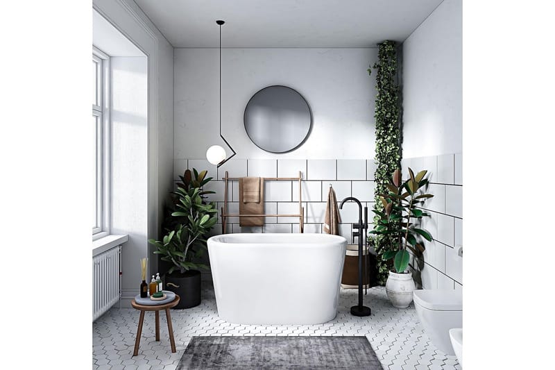 Ideal Sittebadekar - Hvit - Hus & oppussing - Kjøkken & bad - Baderom - Badekar